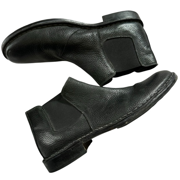 Aston Grey Leather Boots 10